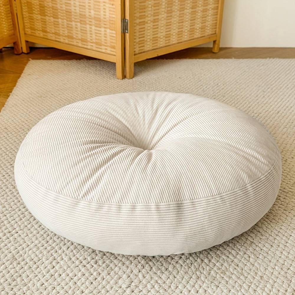 Meditation Cushion Zafu - Thick Round Cushion,Soft & Comfortable Full-Filled