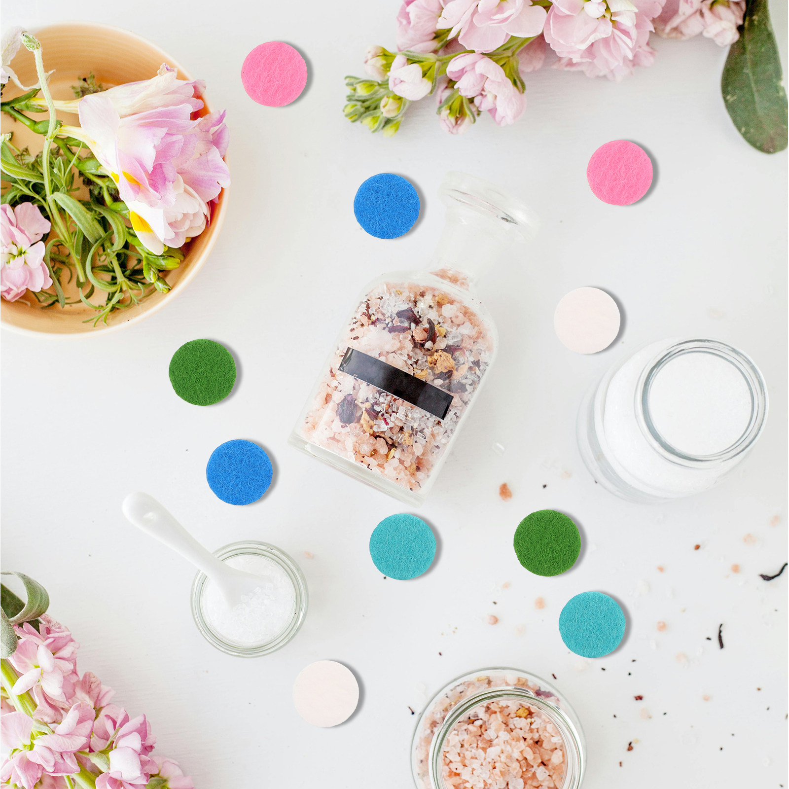Aromatherapy Diffuser - 50Pcs Round Fragrance Pads Cotton Inserts