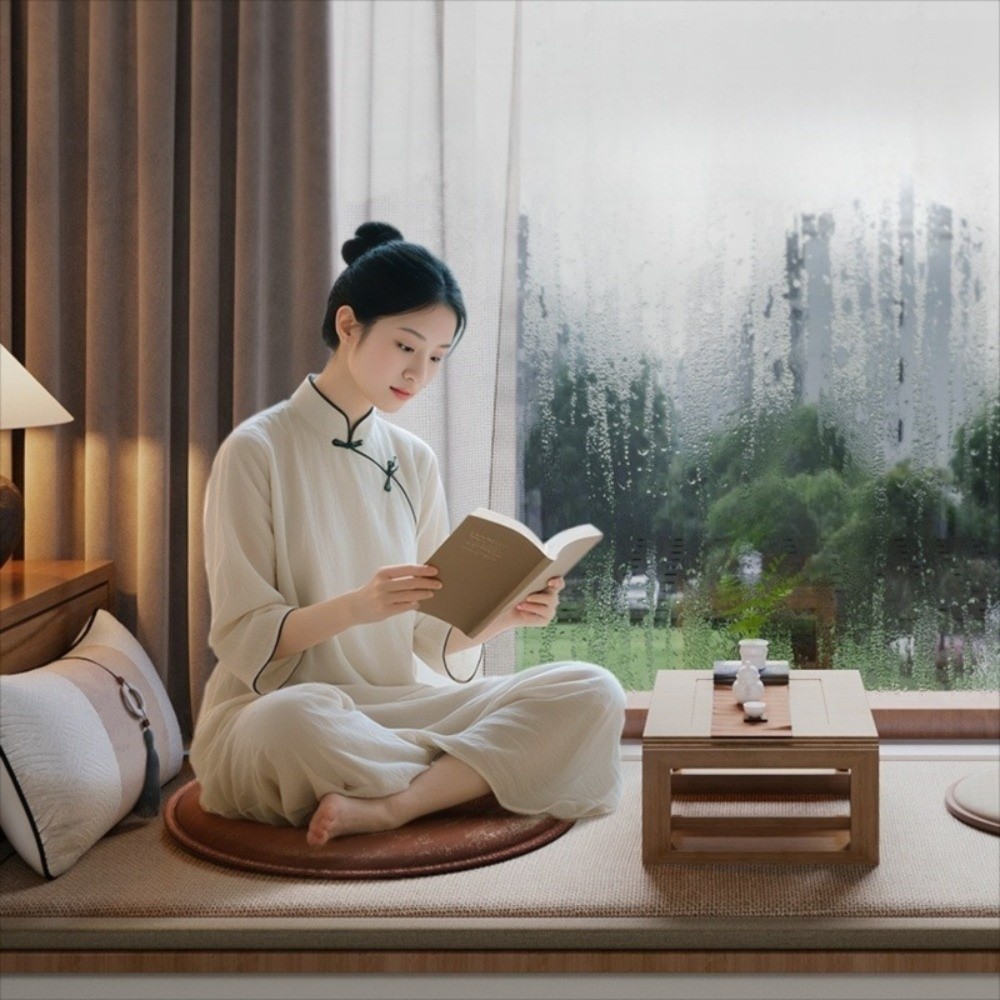 Meditation Cushion Zafu - Zafu Thick Leather Cushion Soft Non-Slip