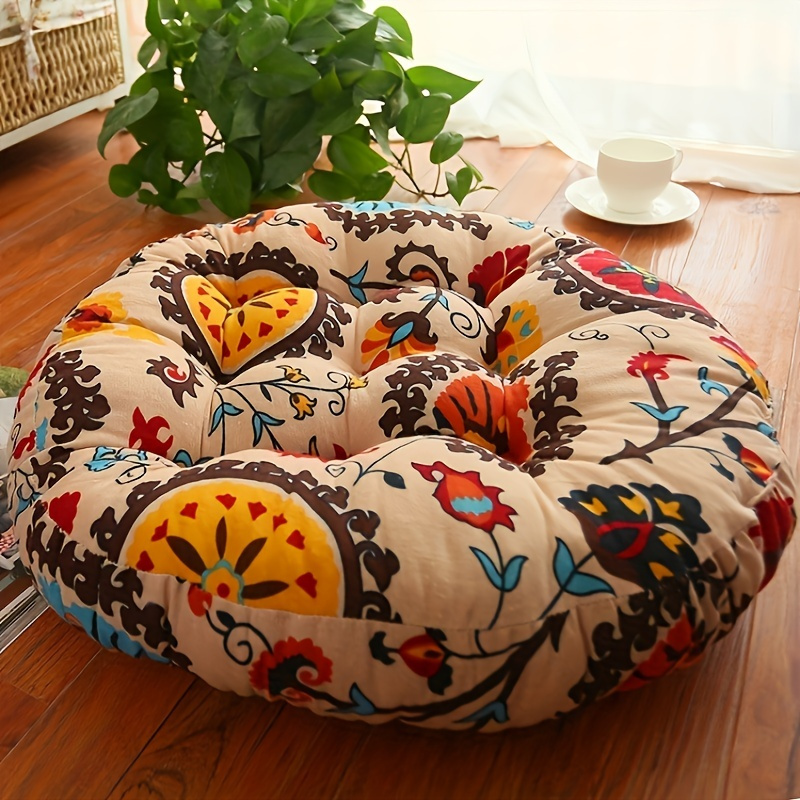 Round Floor Cushion Pillow Thi - Meditation Cushion Zafu ulasan dan harga