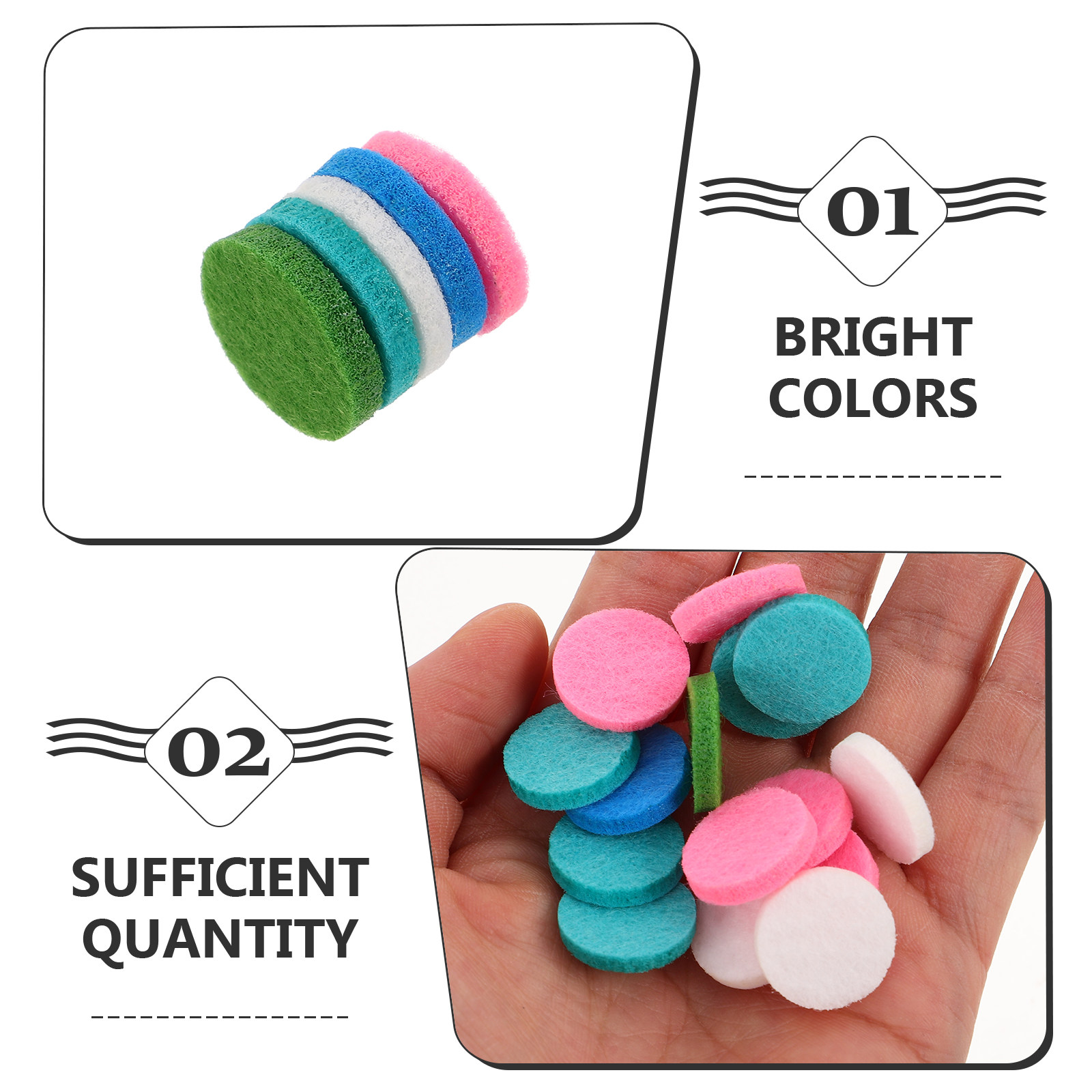 50Pcs Round Fragrance Pads Cot - Aromatherapy Diffuser ulasan dan harga