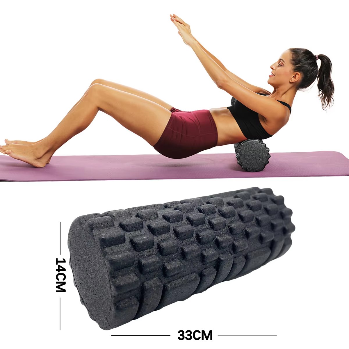 30/33cm Fitness Foam Roller Yo - Health Wellness And Fitness ulasan dan harga