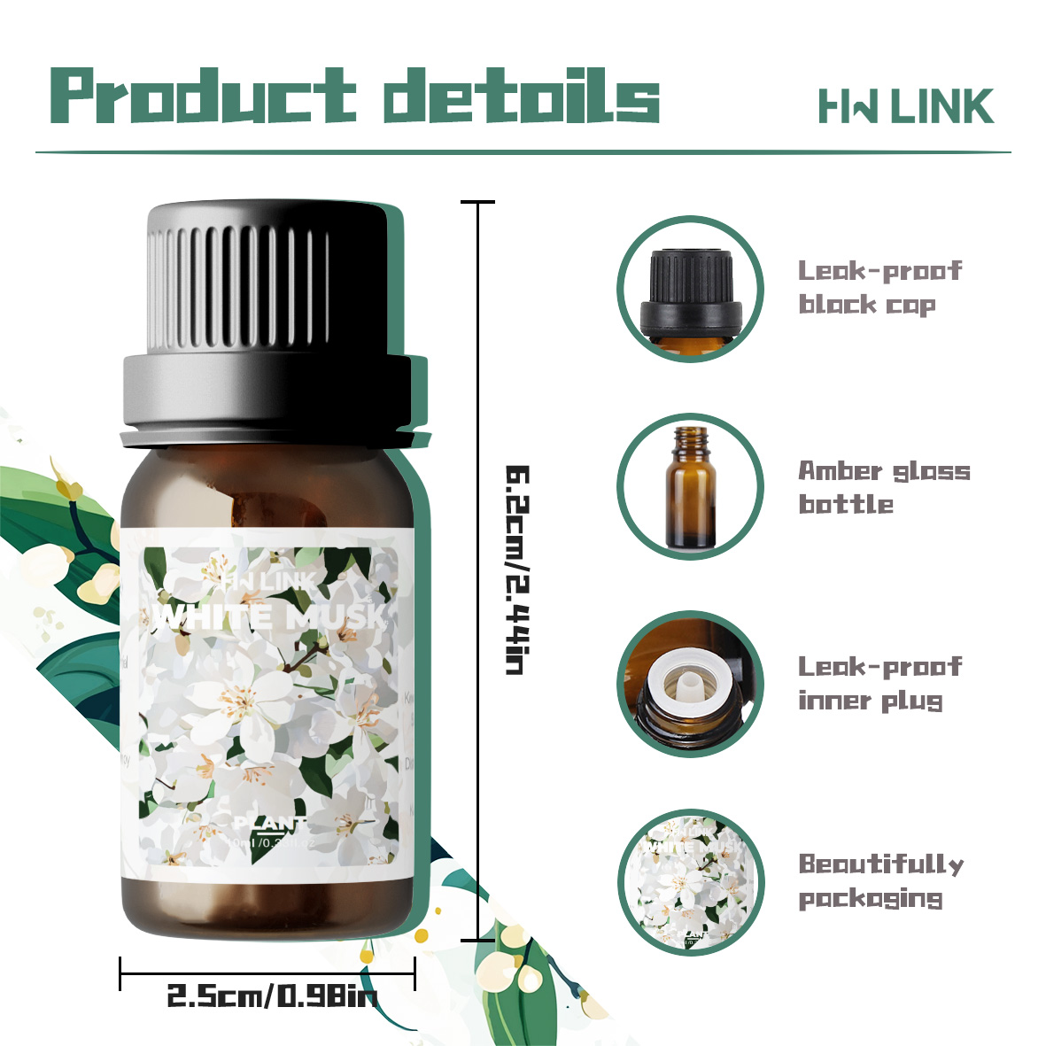 White Musk Essential Oils 10ml - Aromatherapy Diffuser ulasan dan harga