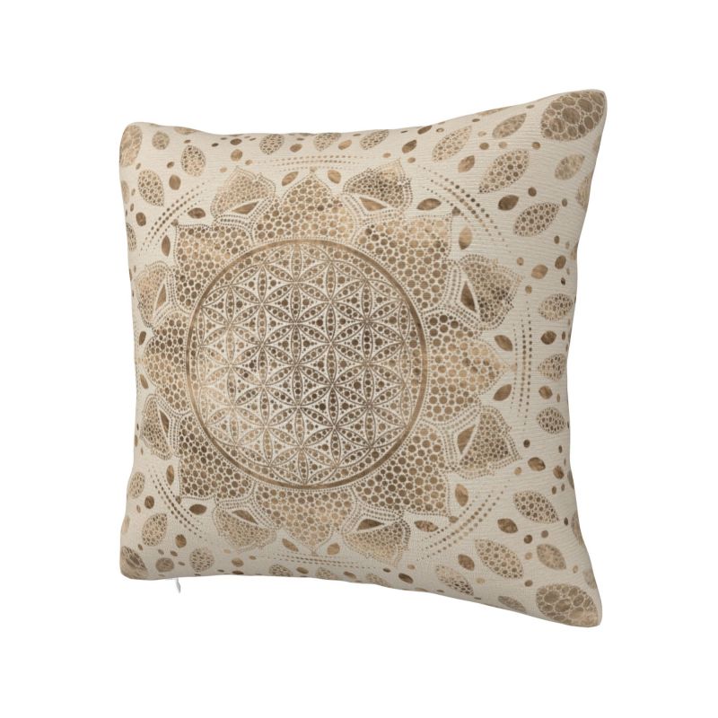 Custom Flower Of Life In Lotus - Meditation Cushion Zafu ulasan dan harga