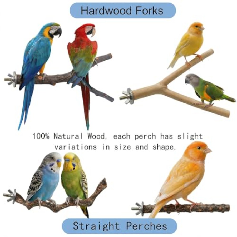 8PCS natural wood bird perches - Health & Wellness Kuala Lumpur ulasan dan harga