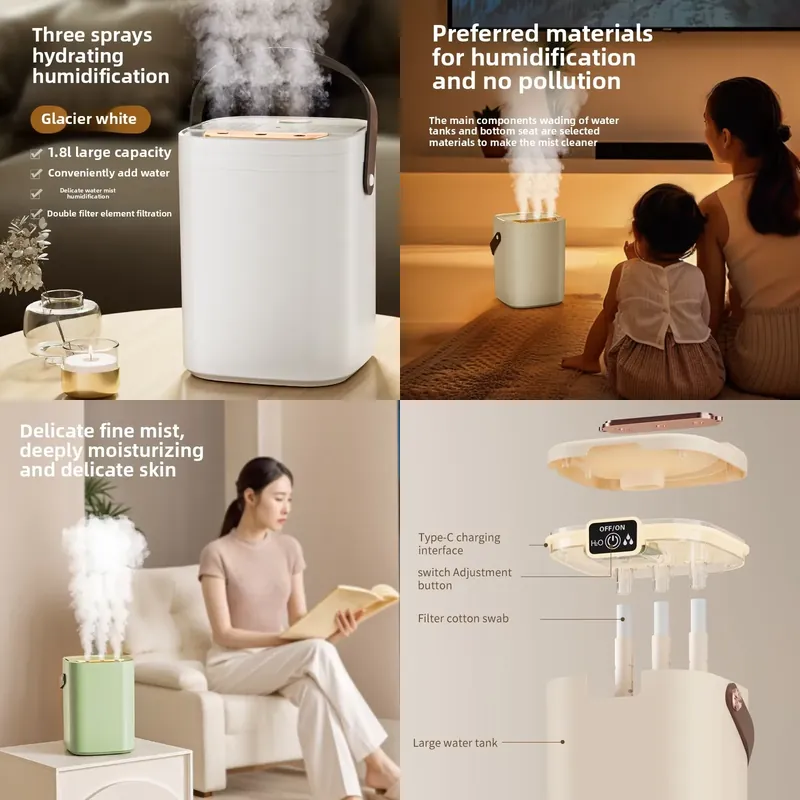 USB three nozzle humidifier 1. - Aromatherapy Diffuser ulasan dan harga