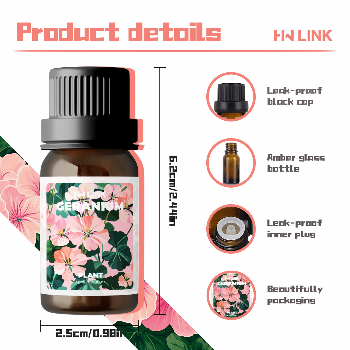 Geranium Essential Oil 10ml 10 - Aromatherapy Diffuser ulasan dan harga