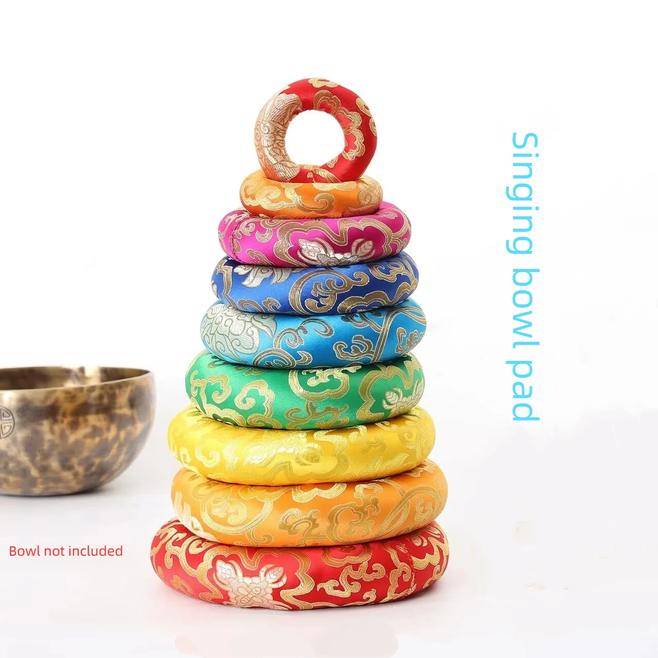1 Pc Silk Brocade Cushion Pill - Meditation Cushion Zafu ulasan dan harga