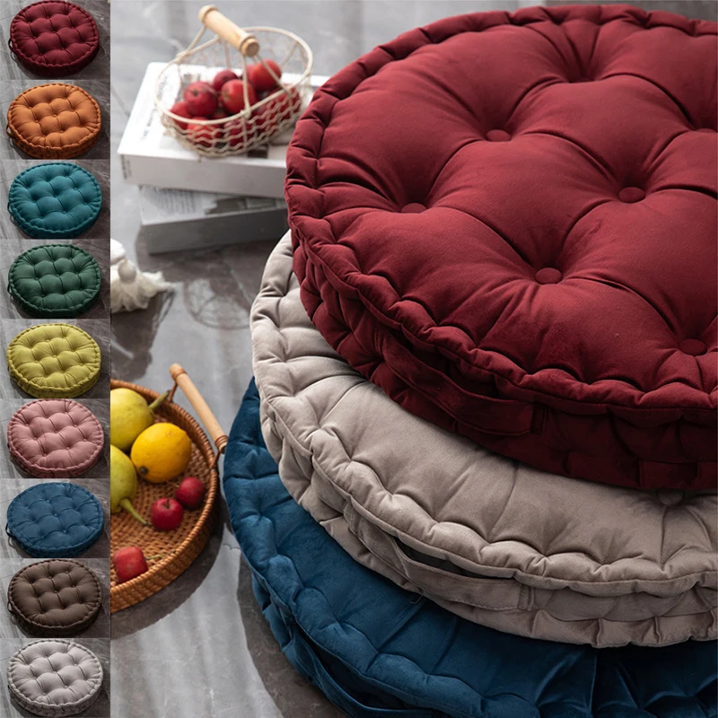 60x60cm Nordic Plain Velvet Ta - Meditation Cushion Zafu ulasan dan harga