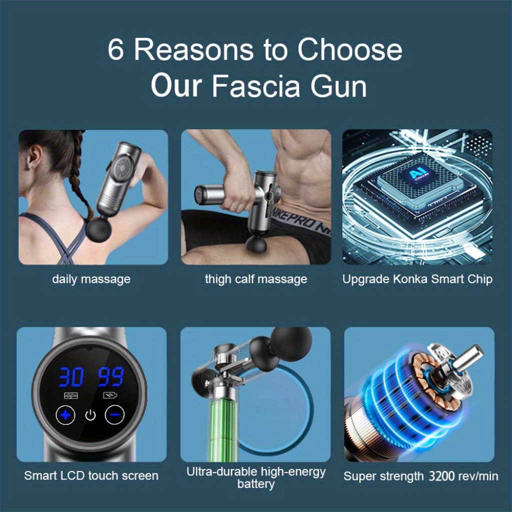 99 Level Massage Gun Fascia De - Health Wellness And Fitness ulasan dan harga