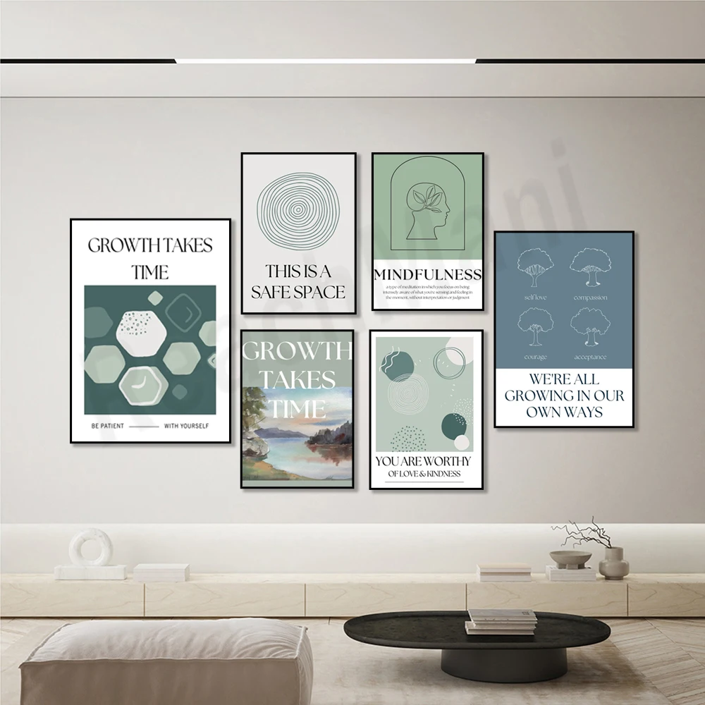 Mindfulness print, it's a safe - Health Wellness Poster ulasan dan harga